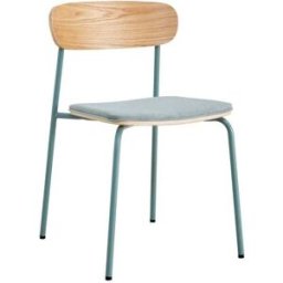 Drawer Lote de 2 sillas de tela y metal - Verde de agua