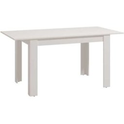 Home Heavenly Mesa de comedor extenisble en color blanco 75 x 80 x 140-180 cm