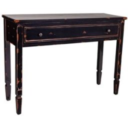 Wanderlust deco Recibidor-consola de madera negro 112x38x82