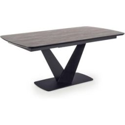 That's Write Mesa extensible MDF lacada gris patas acero negro 180/230×95 cm