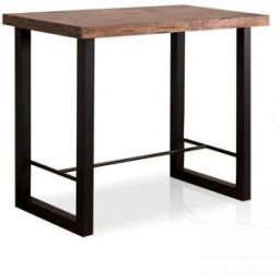 Home Heavenly Mesa alta industrial 100 cm altura x 120x70 cm, roble americano