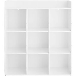 SoBuy Estantería infantil de 9 estantes blanco 95x34x105cm moderno