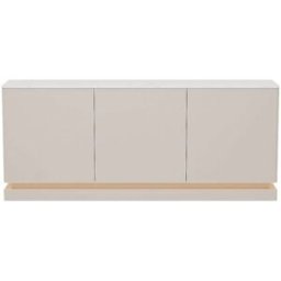 Unique Aparador madera beige, blanco
