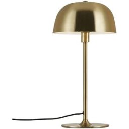 Nordlux Lámpara de mesa elegante con pantalla redondeada en latón