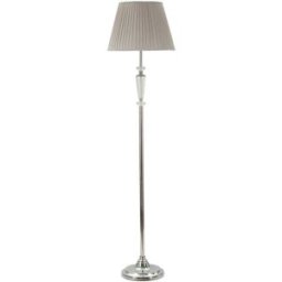 Mauro Ferretti Lámpara de pie de metal plateado ø 40x164 cm