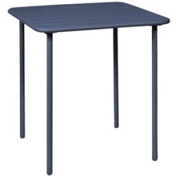 sweeek Mesa de jardín bistró de acero, 2 plazas, 70cm, azul marino