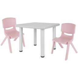 Bieco Conjunto mesa y sillas infantil, apilable
