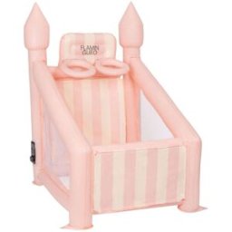 Flamingueo Canasta Hinchable Infantil PVC con Hinchador, Rosa