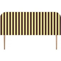 RNT by Really Nice Things Cabecero tapizado terciopelo a rayas 160x97cm