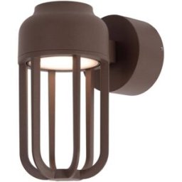 Lucide Lámpara de pared de aluminio con 1 led integrado, marrón óxido