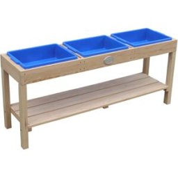 Axi Mesa de juegos de arena y agua con 3 cubetas, de madera fsc