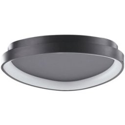 Beliani Lámpara led de techo metal negro