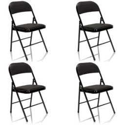 hjh OFFICE Silla de piel sintética negro