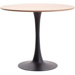 Nordlys Mesa de comedor redonda para 4 personas en accaio e madera