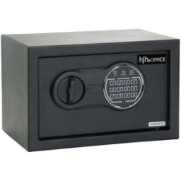 hjh OFFICE Caja fuerte acero negro