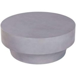 NIYLO Mesa auxiliar de hormigón gris 91x91x38 cm