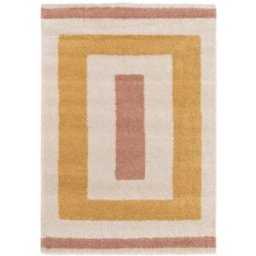 AFK Alfombra infantil gruesa y cómoda amarillo 160 x 230 cm