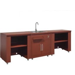 Oviala Cocina exterior de 3 piezas con fregadero de ladrillo