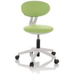 hjh OFFICE Silla giratoria para niños tela verde