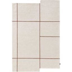 Benuta Alfombra de lana crema 200x300