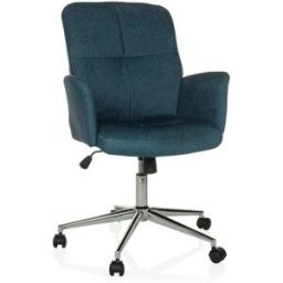 hjh OFFICE Silla home office tela petrol