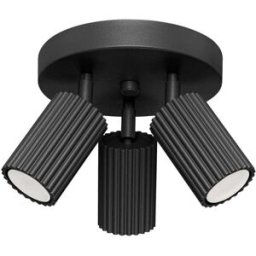 Sollux Lighting Lámpara de techo negro aluminio alt. 20 cm