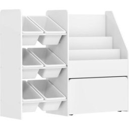 AIYAPLAY Estantería infantil 100x30x80 cm blanco