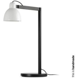 FARO BARCELONA Lámpara de sobremesa cerámica blanco brillo 25x47.4x57.5 cm