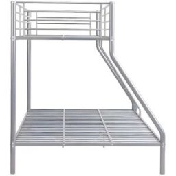 Unique Cama litera metal plateado