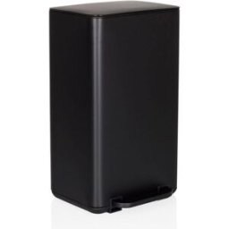 hjh OFFICE Cubo de basura de de 30 litros negro mate