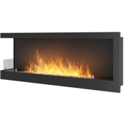 SOLOLED Chimenea bioetanol esquina vidrio 1200 izquierda simplefire