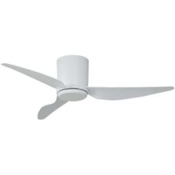 Lindby Ventilador de techo de metal blanco