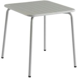 Pantone Mesa de jardín en acero gris glacial 70x70 cm