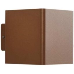 Lucande Lámpara de pared led exterior de aluminio marrón