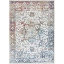 Atticgo Alfombra vintage blanco/azul/caldera 140x200 cm
