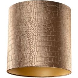 QAZQA Pantalla lámpara terciopelo cocodrilo dorado 40/40/40