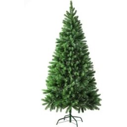 Tectake Árbol de navidad artificial con soporte metálico, 180 cm, verde