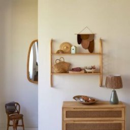 Tikamoon Estantería infantil para pared de ratán