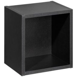 Petits meubles Hornacina de pared paneles laminados negro