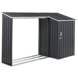 Beliani Armario para herramientas 270 cm 105 cm metal negro
