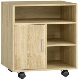 Homcom Soporte para impresora 60x50x65.5cm madera natural