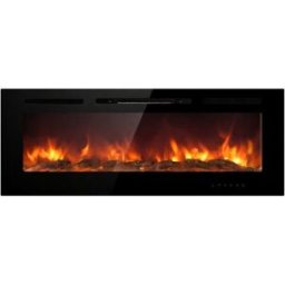 Divina Fire Chimenea eléctrica de pared chicago l101,6 x d14 x h54,6