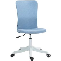 Homcom Silla de oficina 53x43x93 cm azul claro