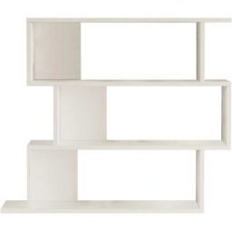 Mobili Rebecca Estantería de pared con 4 baldas, blanco