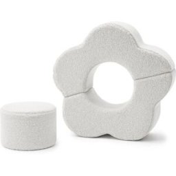 MeowBaby Parque de juegos de espuma para niños - blanco sucio