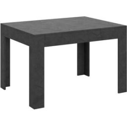 Itamoby Mesa extensible 90x120/180 cm efecto madera gris espatulado