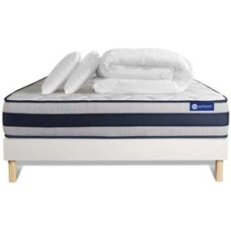 Actisom Pack colchón blanco espuma viscoelástica 140 x 190
