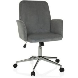 hjh OFFICE Silla home office tela gris