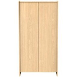 Sauthon Armario de madera de 2 puertas, decoración roble miel