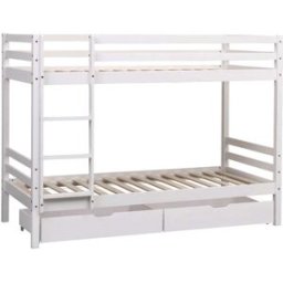 Happy Garden Litera infantil con cajones 190x90 cm blanco